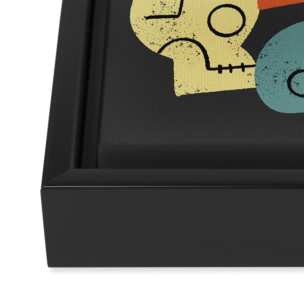 The Skull Crew Framed Canvas Print Gallery Image 3