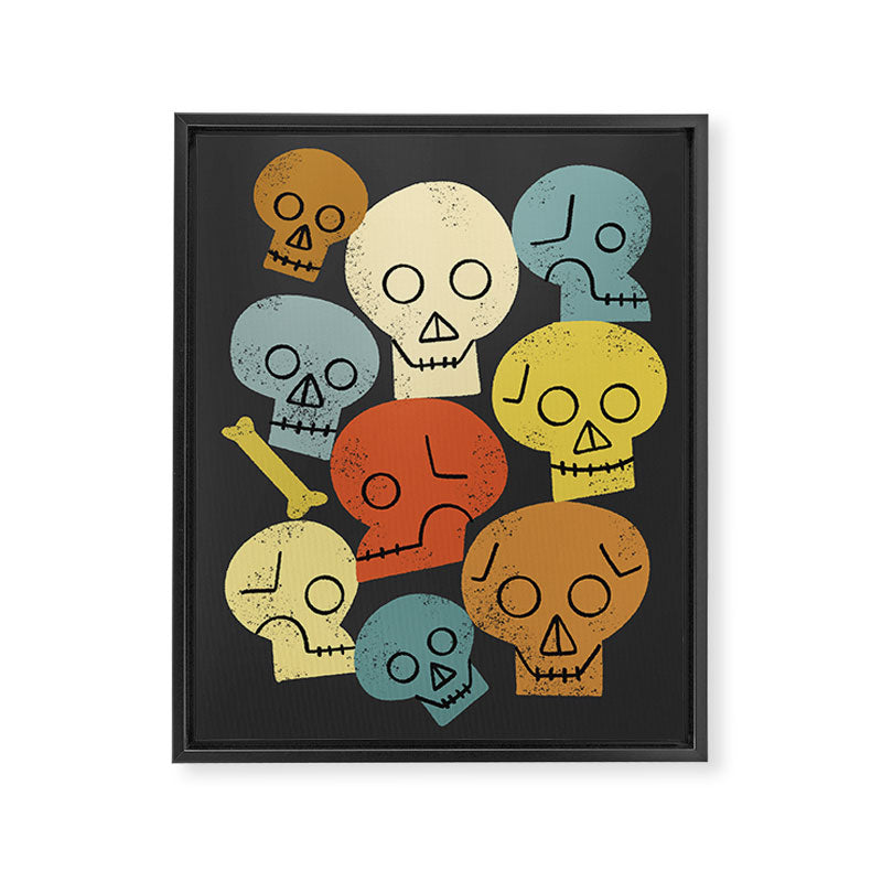 The Skull Crew Framed Canvas Print Gallery Image 6