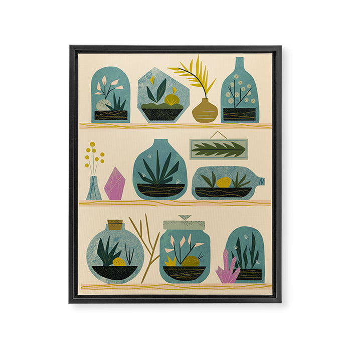 The Terrarium Collection Framed Canvas Print Gallery Image 1