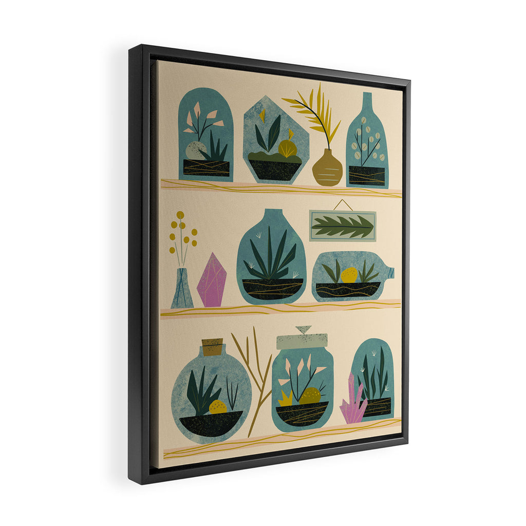 The Terrarium Collection Framed Canvas Print Gallery Image 2