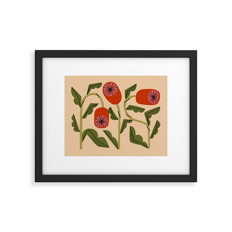 Three Flowers Framed Art Print Gallery Image 5