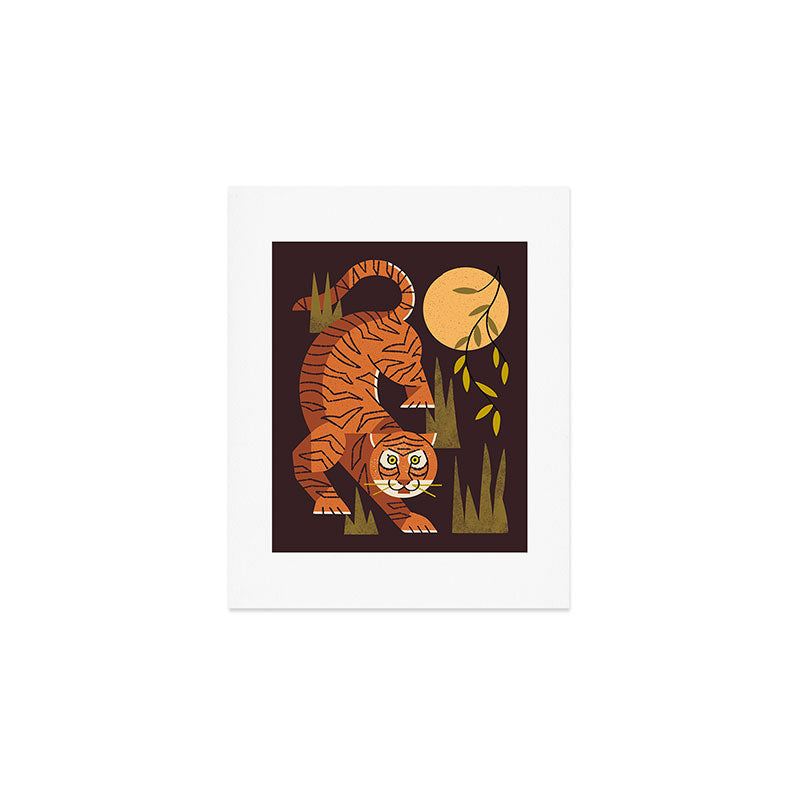 Tiger Moon Art Print Gallery Image 1