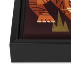 Tiger Moon Framed Canvas Print Gallery Image 3