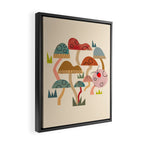 Toadstools and Ladybug Framed Canvas Print Gallery Image 2
