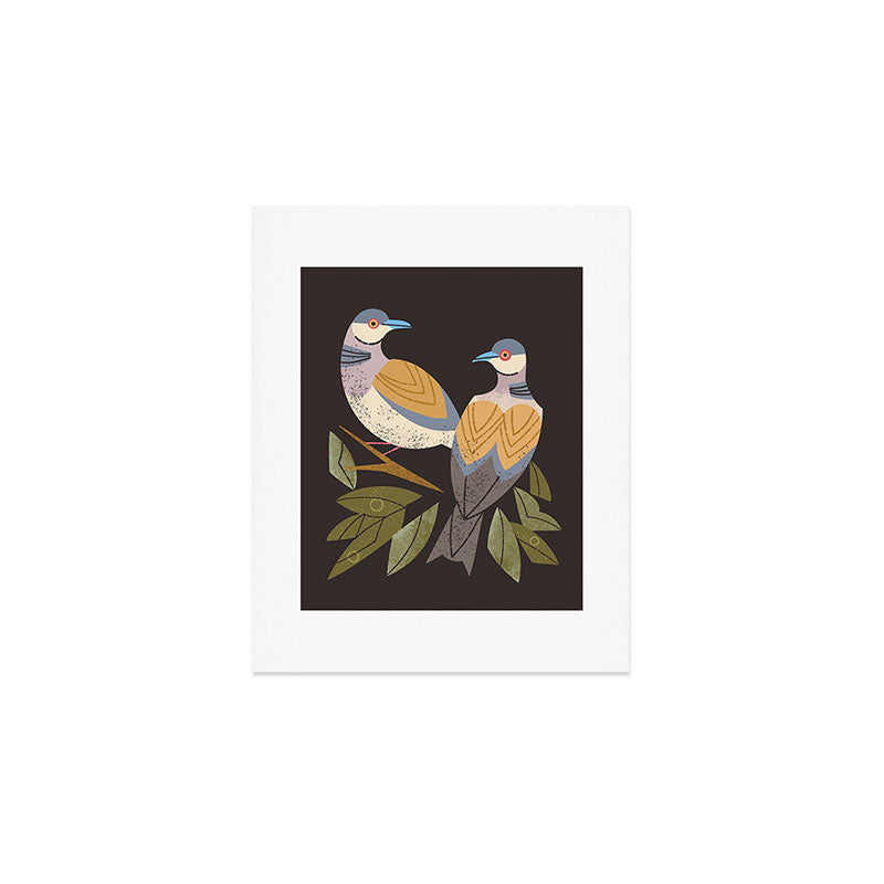 Two Turtle Doves Art Print Gallery Image 1