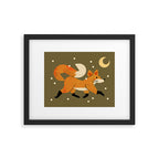 Wandering Winter Fox Framed Art Print Gallery Image 5