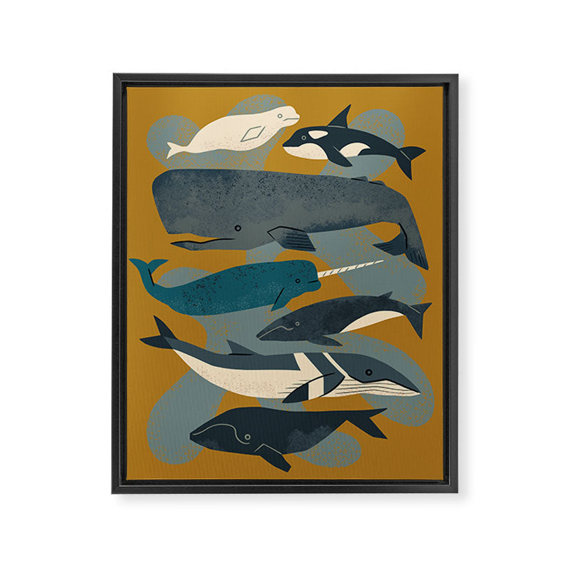 Whales Ahoy Framed Canvas Print Gallery Image 6