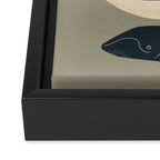 Whales Ahoy (Gray) Framed Canvas Print Gallery Image 3