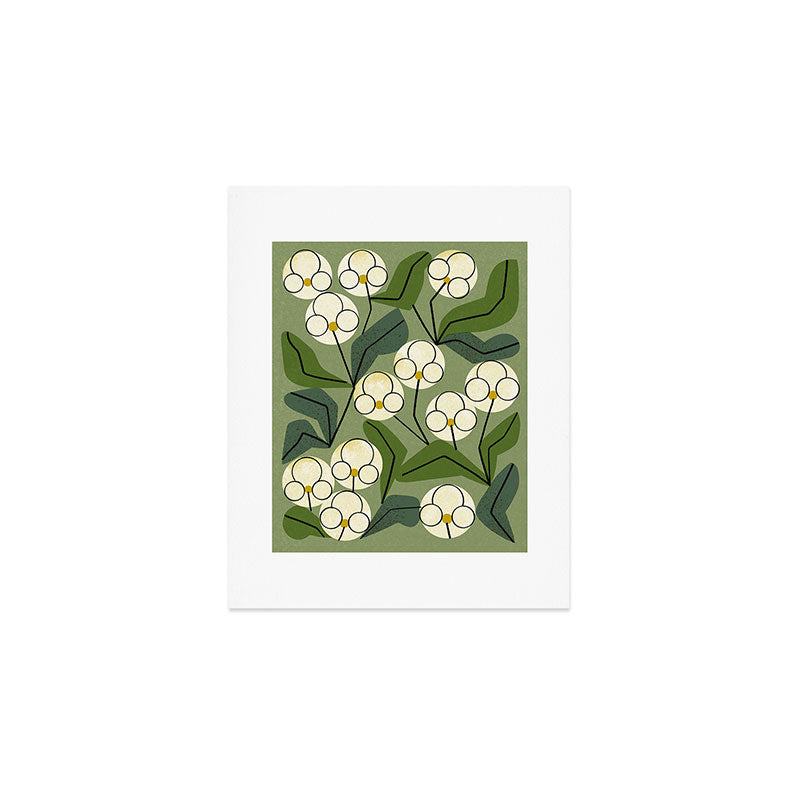 White Orchids Art Print Gallery Image 1