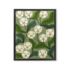 White Orchids Framed Canvas Print Gallery Image 6