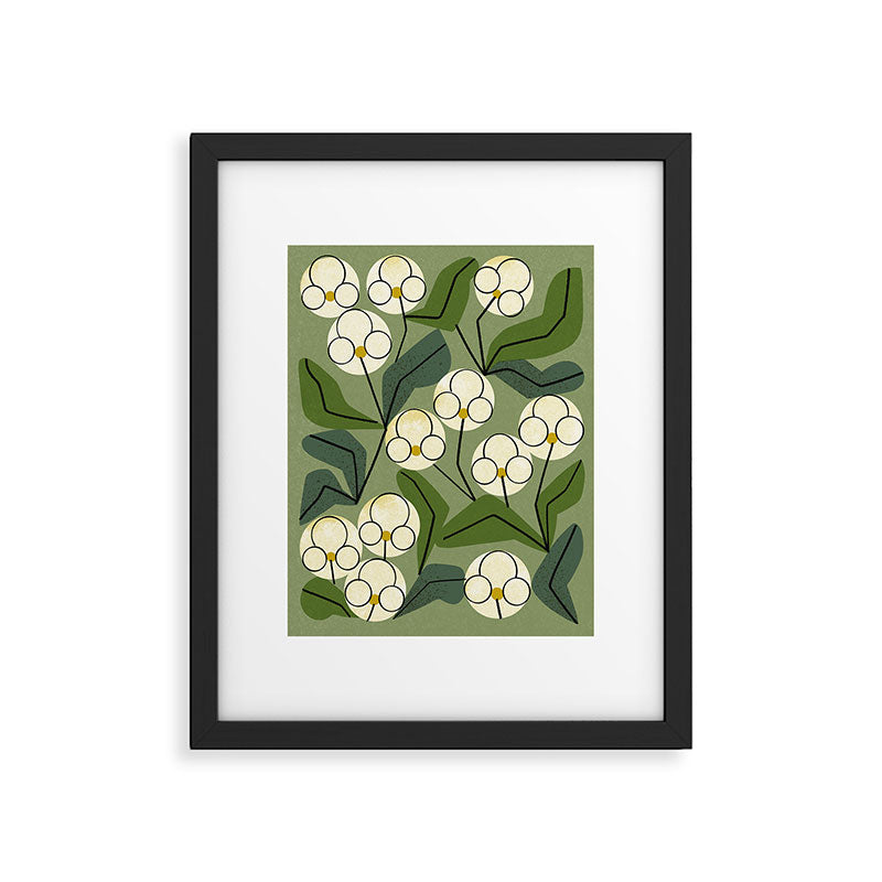 White Orchids Framed Art Print Gallery Image 5