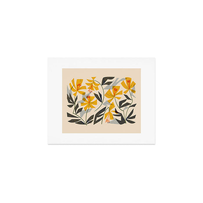 Wild Yellow Lilies Art Print Gallery Image 1