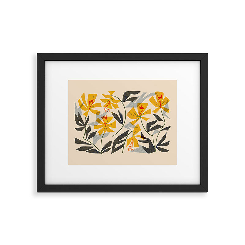Wild Yellow Lilies Framed Art Print Gallery Image 5