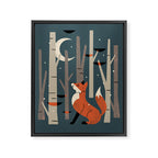 Winter Forest Fox Framed Canvas Print Gallery Image 8