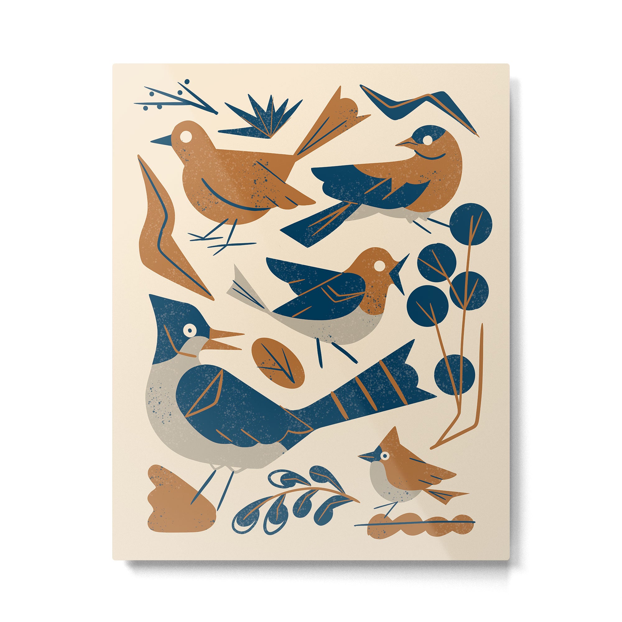Woodland Songbirds Metal Print Gallery Image 4