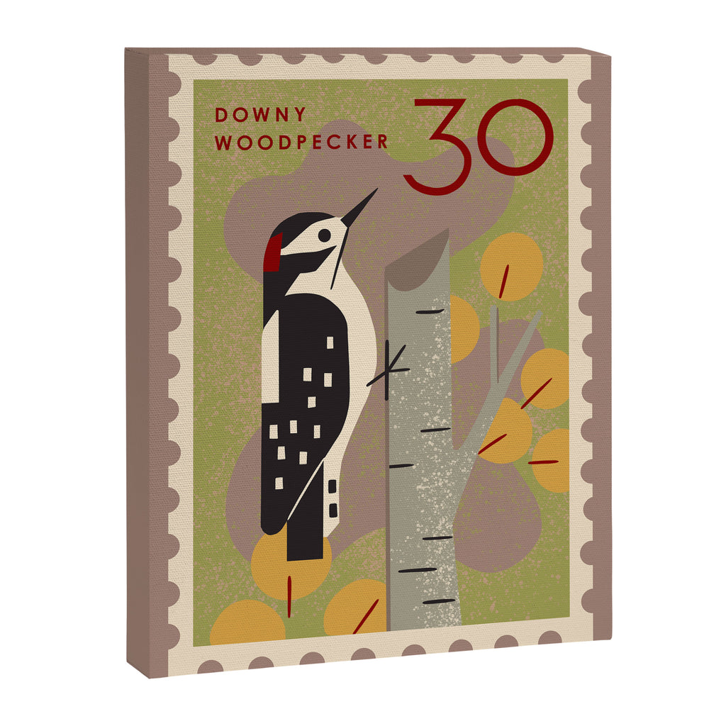 Woodpecker Postage Stamp Canvas Print Gallery Image 8