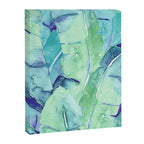 Banana Tree Leaves | Tropical  BLUE Watercolor Canvas Print Gallery Image 8