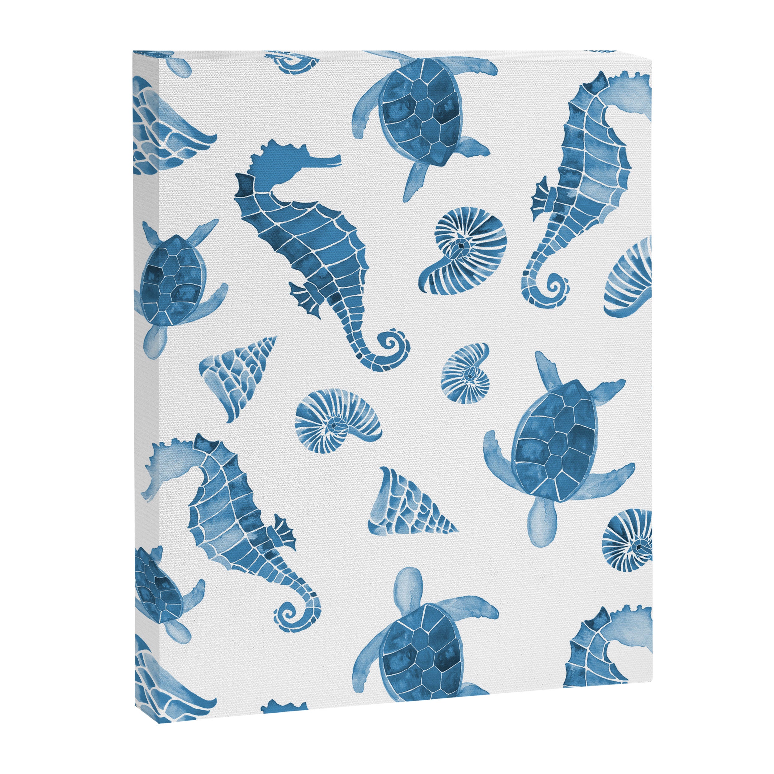 Sea Creatures | Light Blue Ocean Animals Canvas Print Gallery Image 8