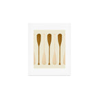 Canoe Paddle Stripes Neutral Art Print Gallery Image 1
