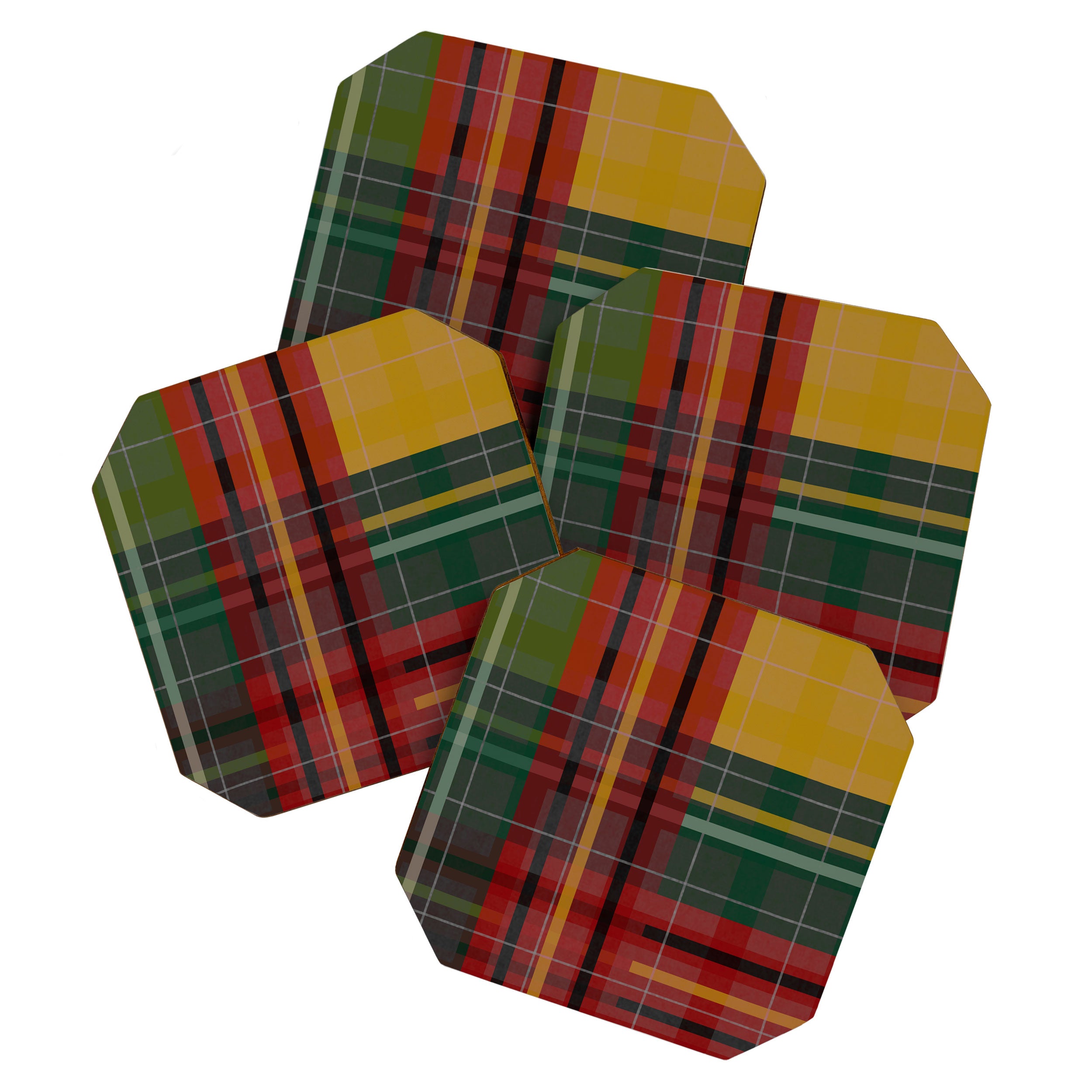 Plaid Lines Coaster Gallery Image 1
