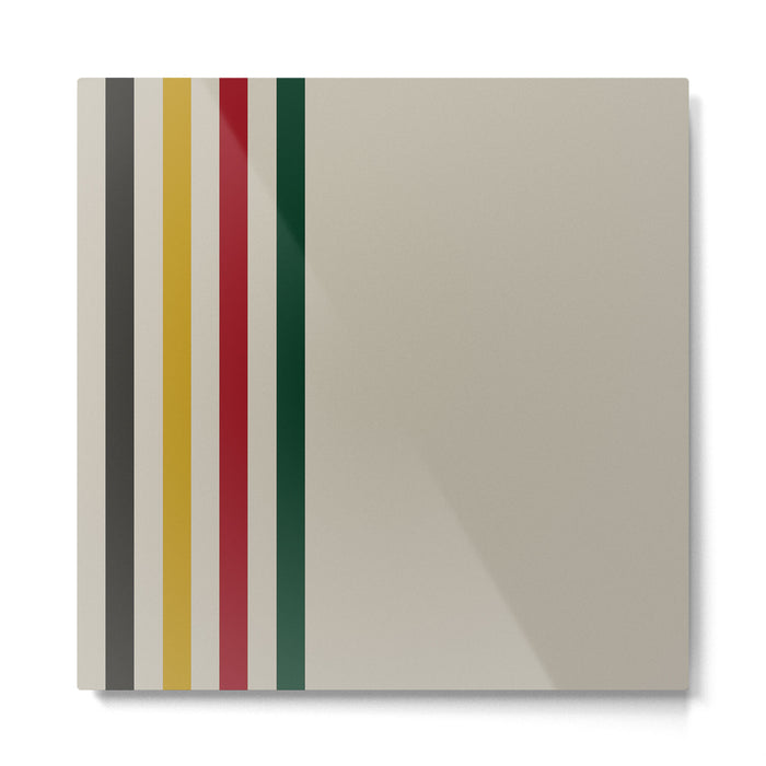 Trapper Stripes Metal Print Gallery Image 1