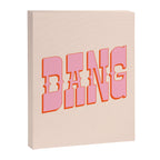 DANG - western style saloon font in retro mod colors (bright pink and orange) Canvas Print Gallery Image 8
