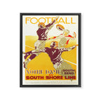 1926 Notre Dame By South Shore Line Advertising Poster Framed Canvas Print Gallery Image 6