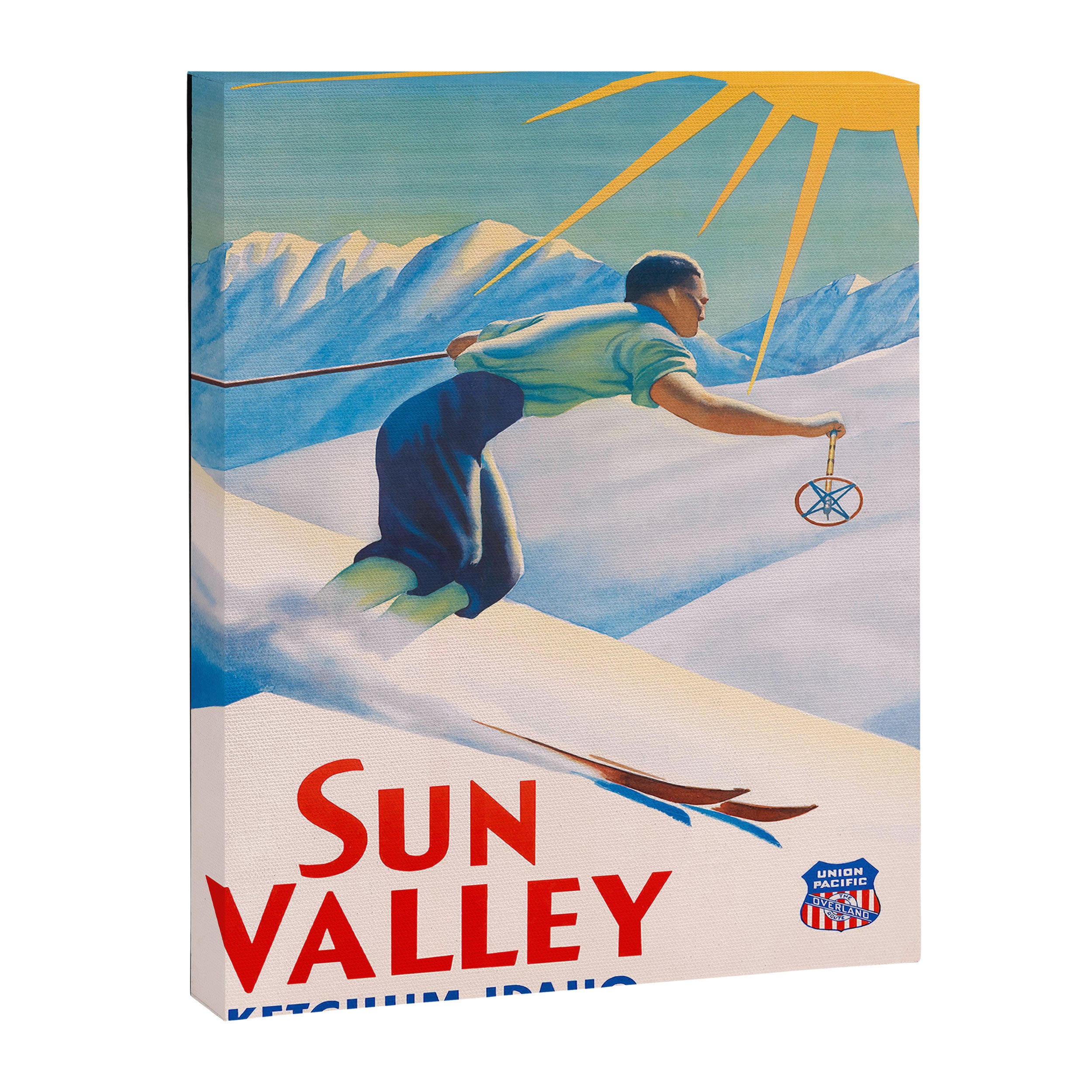 1940 Sun Valley Union Pacific Poster Canvas Print Gallery Image 6