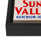 1940 Sun Valley Union Pacific Poster Framed Canvas Print Gallery Image 3
