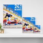 1959 24 Hours of Le Mans Race Poster Canvas Print Gallery Image 3