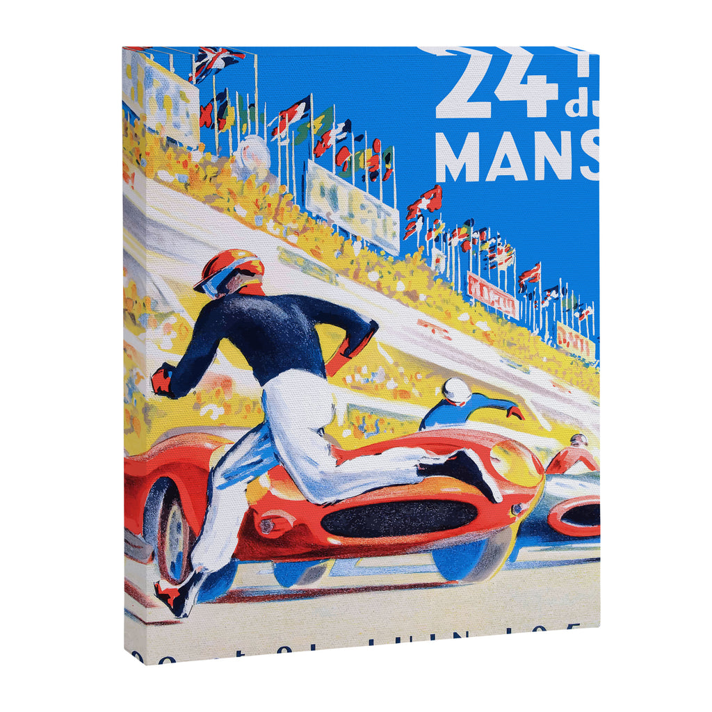 1959 24 Hours of Le Mans Race Poster Canvas Print Gallery Image 6