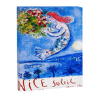 1962 FRANCE Marc Chagall Nice Soleil Fleurs Travel Poster Canvas Print Gallery Image 6