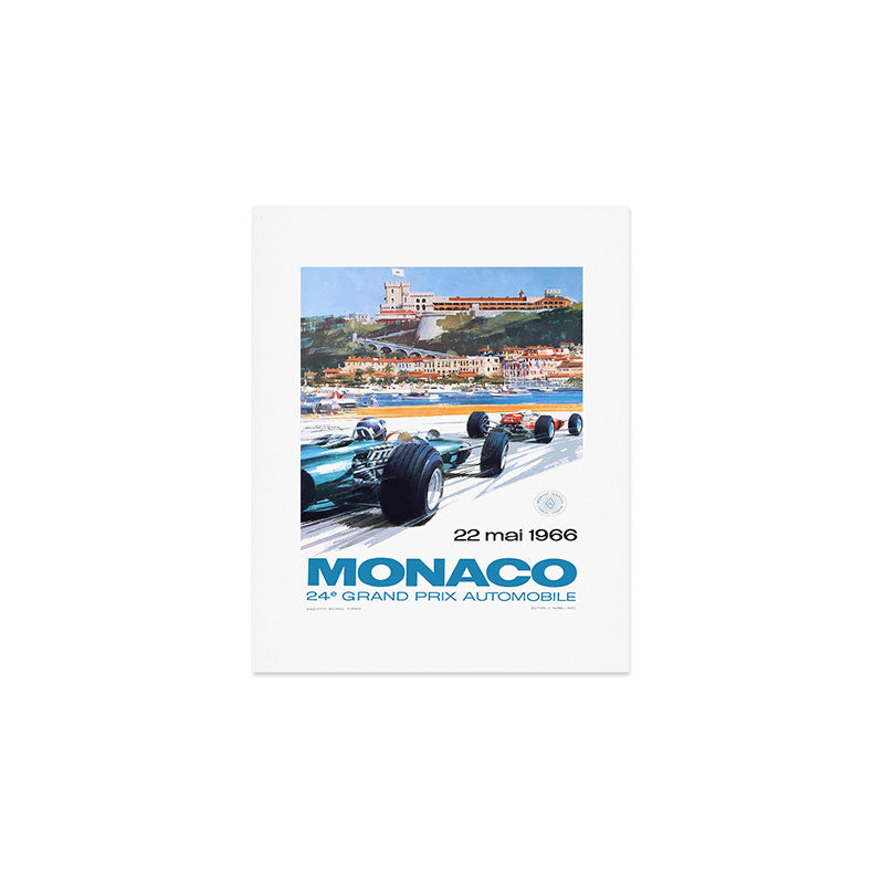 1966 MONACO Grand Prix Racing Poster Art Print Gallery Image 1