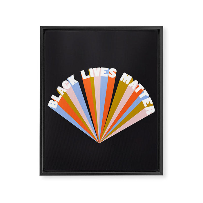 Black Lives Matter Framed Canvas Print Gallery Image 1
