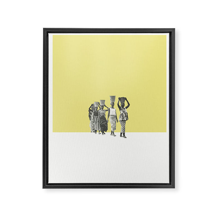 A Step Outside Framed Canvas Print Gallery Image 1