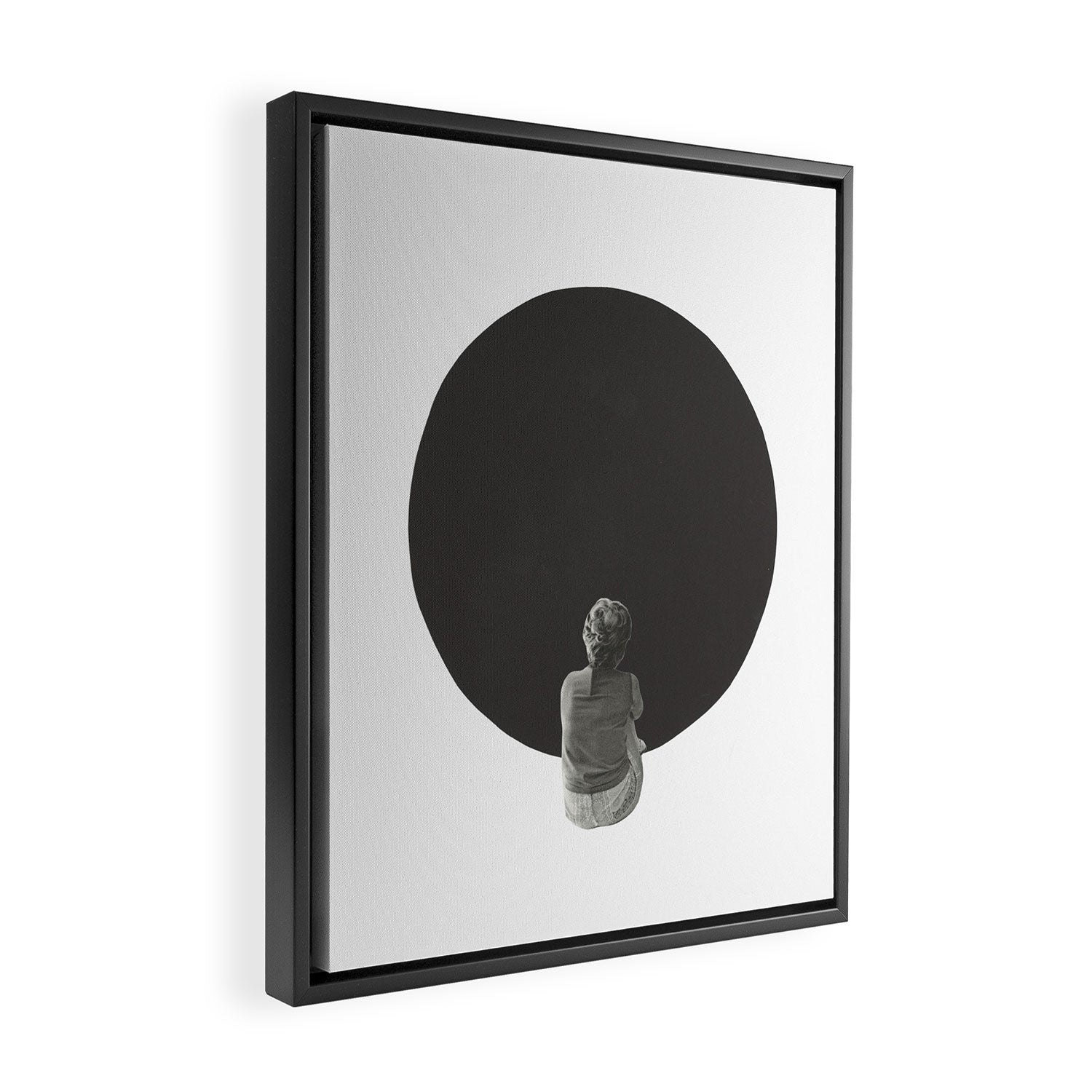 Black Planet Framed Canvas Print Gallery Image 2