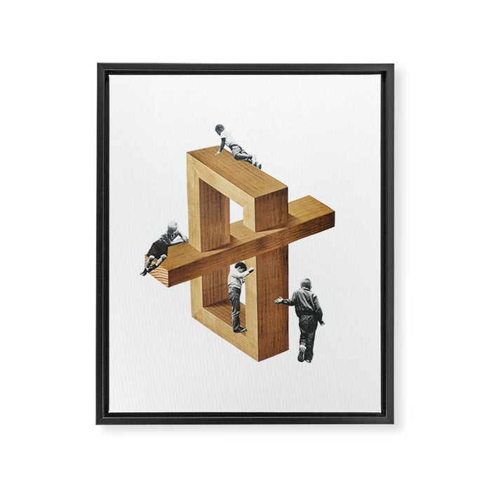 Child's Play Framed Canvas Print Gallery Image 1