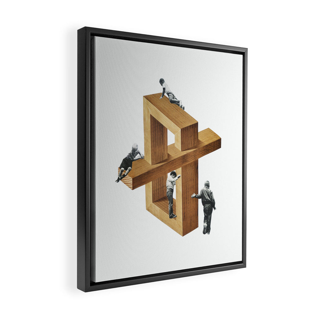 Child's Play Framed Canvas Print Gallery Image 2