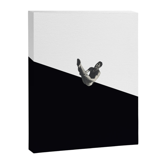 Diver (black) Canvas Print Gallery Image 1