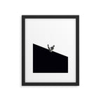 Diver (black) Framed Art Print Gallery Image 5