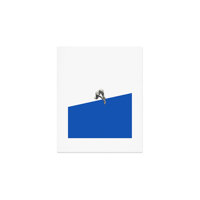Diver (blue) Art Print Gallery Image 1