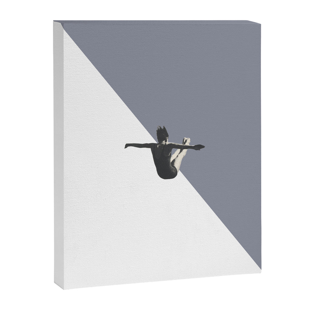 Diver (grey) Canvas Print Gallery Image 6