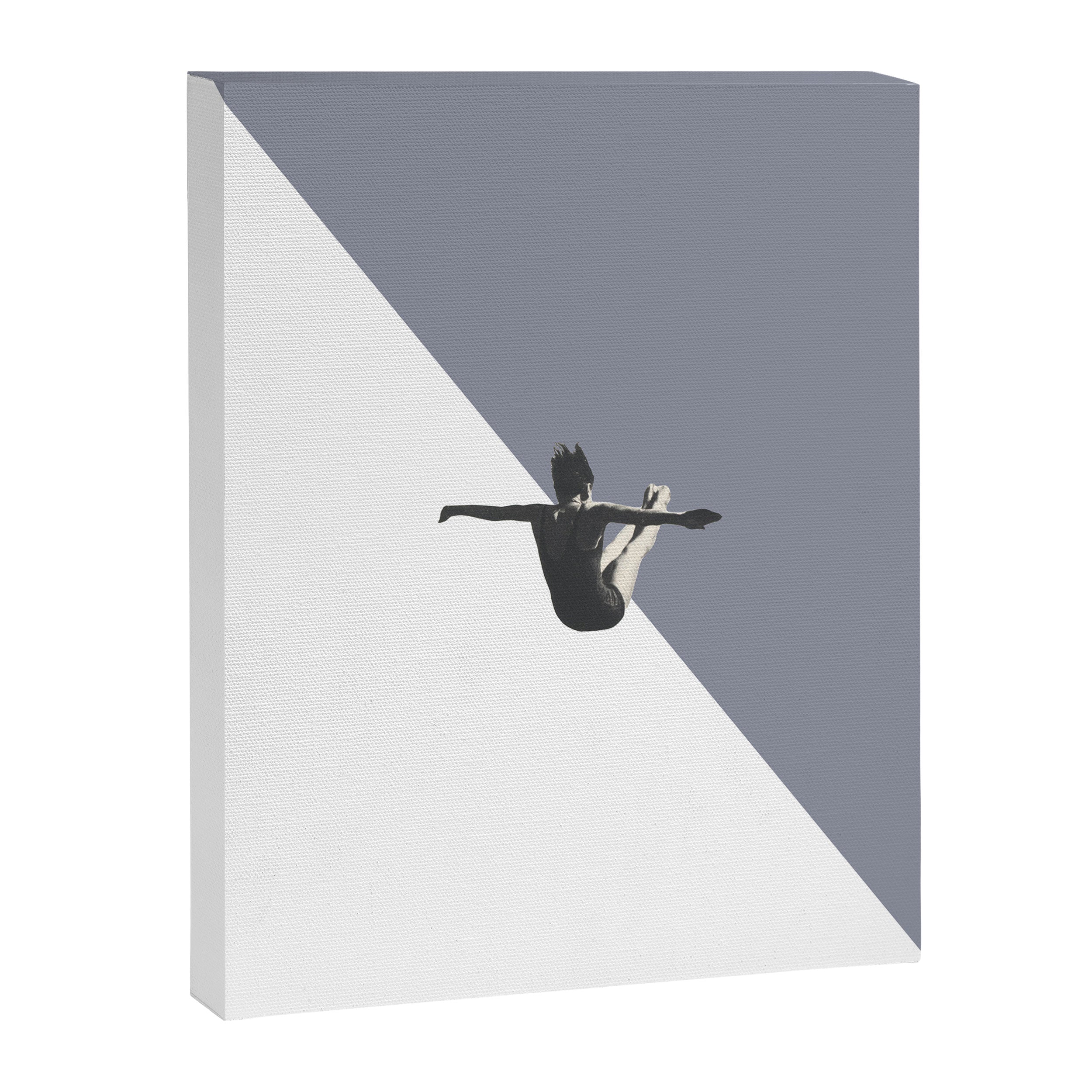 Diver (grey) Canvas Print Gallery Image 6