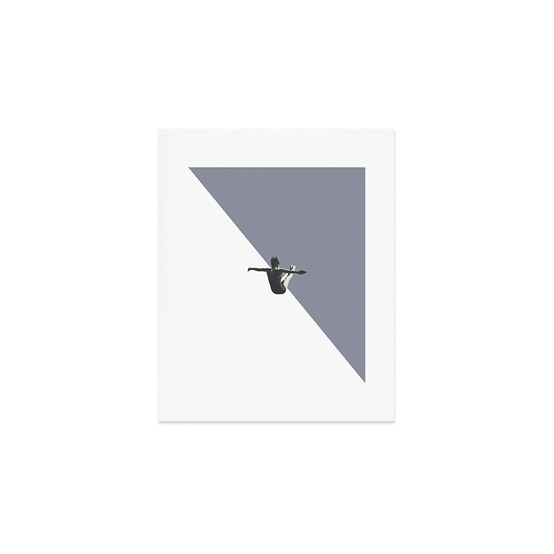 Diver (grey) Art Print Gallery Image 1