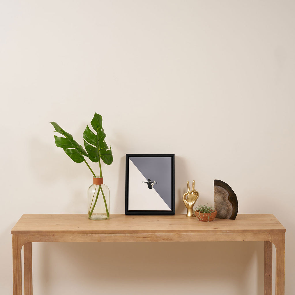 Diver (grey) Framed Canvas Print Gallery Image 4