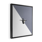 Diver (grey) Framed Canvas Print Gallery Image 2