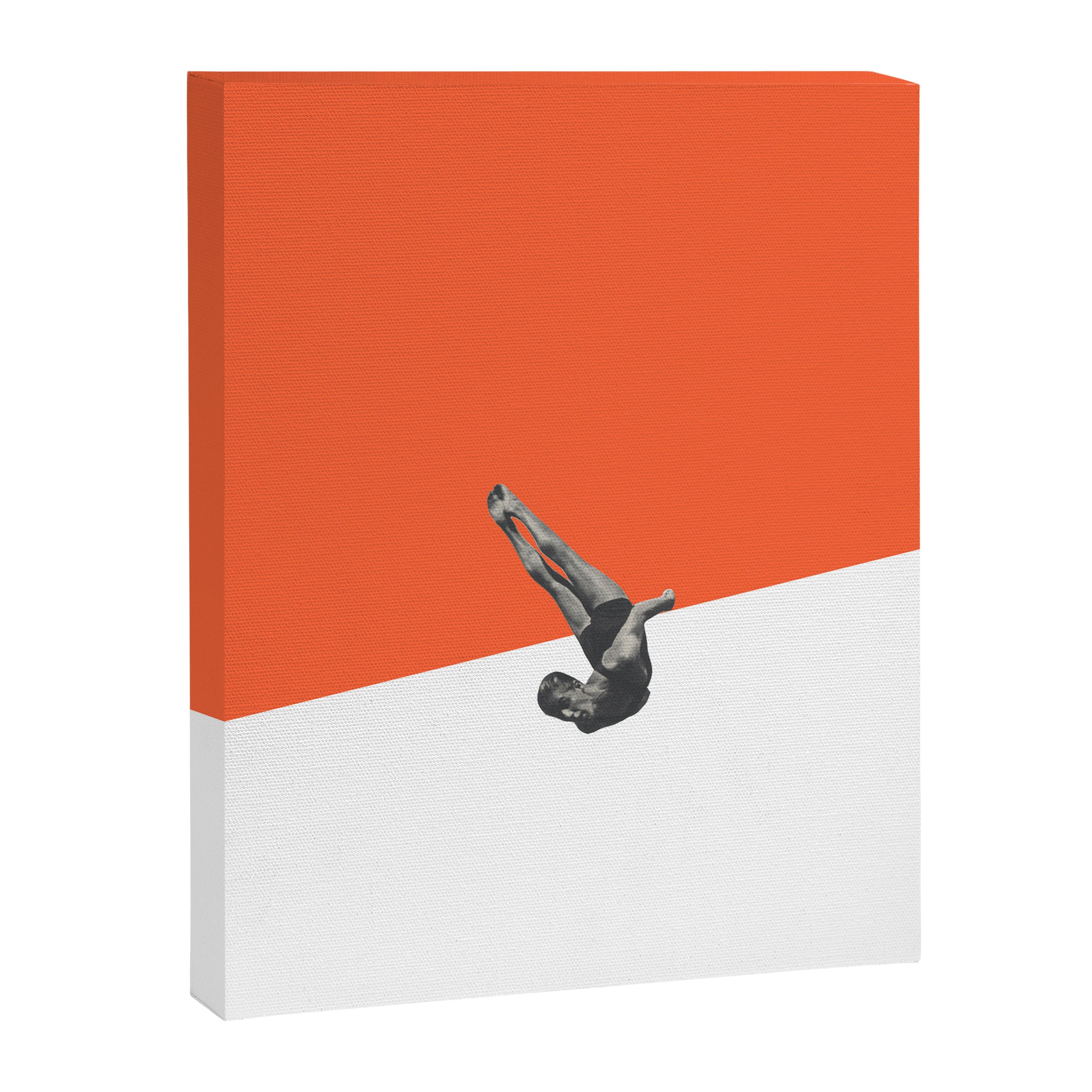 Diver (orange) Canvas Print Gallery Image 6