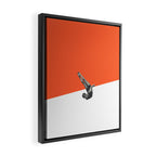 Diver (orange) Framed Canvas Print Gallery Image 2