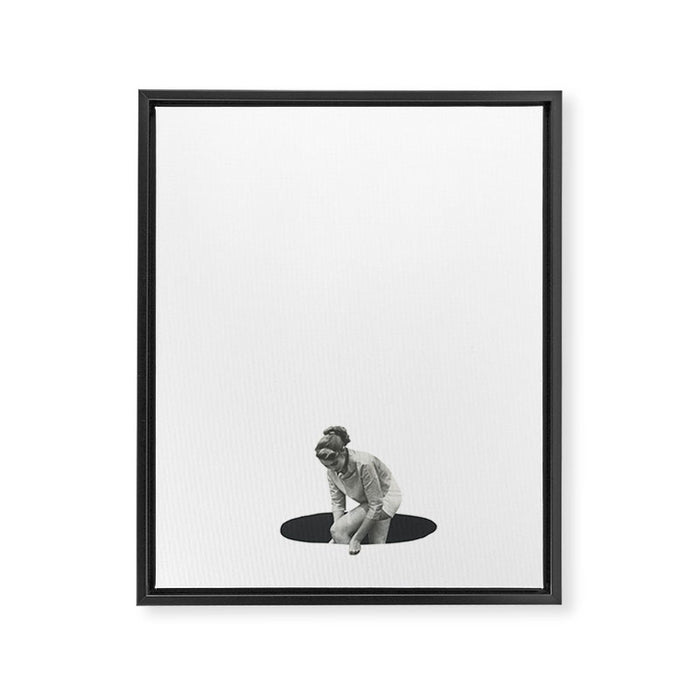 Going Down Framed Canvas Print Gallery Image 1