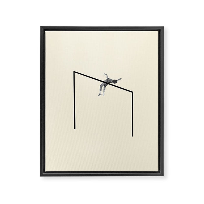 Hurdle (Square) Framed Canvas Print Gallery Image 1